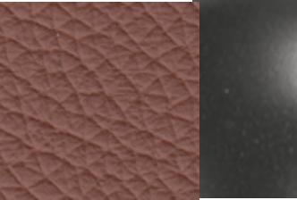 Brown Leather Matt Black Legs