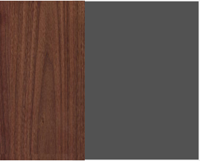 Walnut and Dark Grey