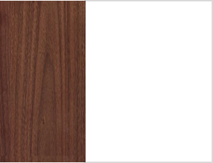Walnut and White