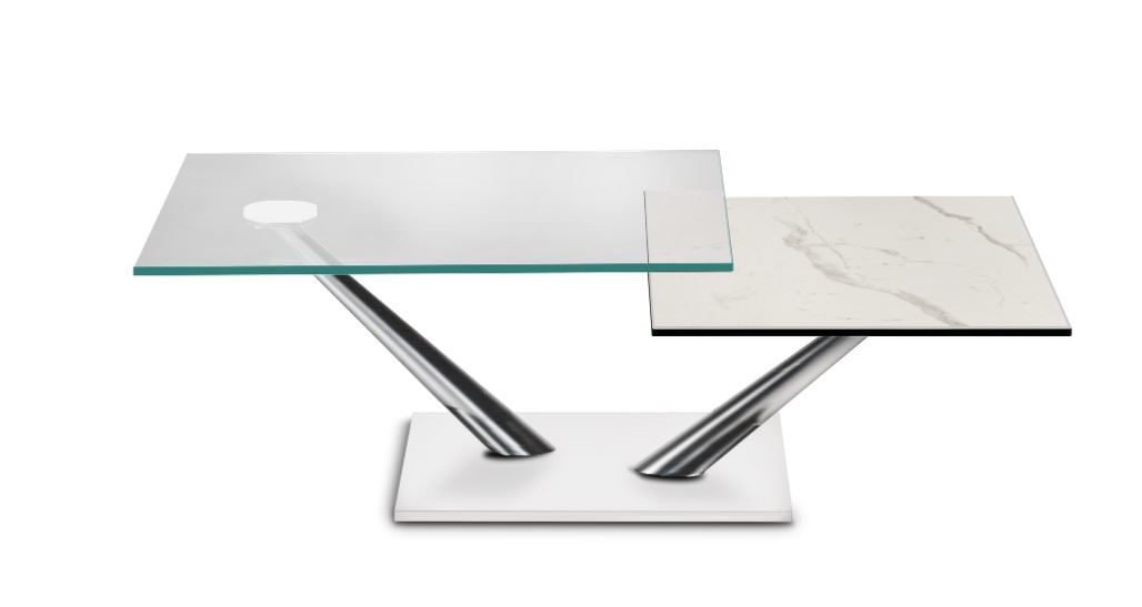 White base satin uprights staturio top